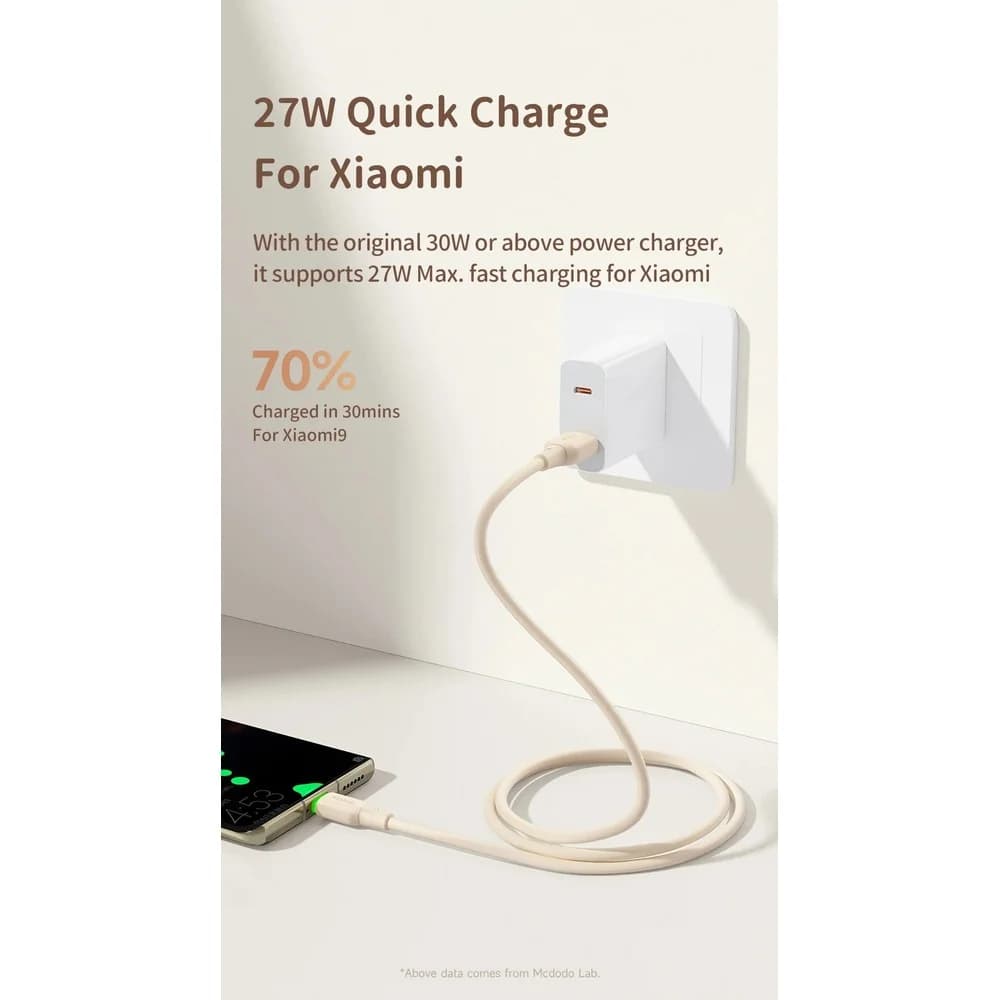 کابل تبدیل USB به USB-C مک دودو مدل CA-475 طول 1.2 متر