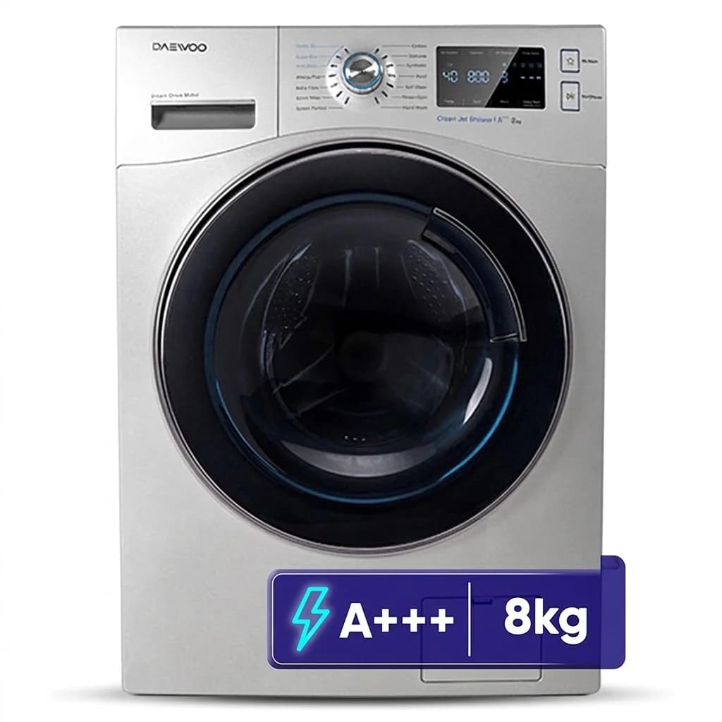 ماشین لباسشویی 8 کیلویی اتوماتیک دوو مدل LM-881S با فناوری هوشمند