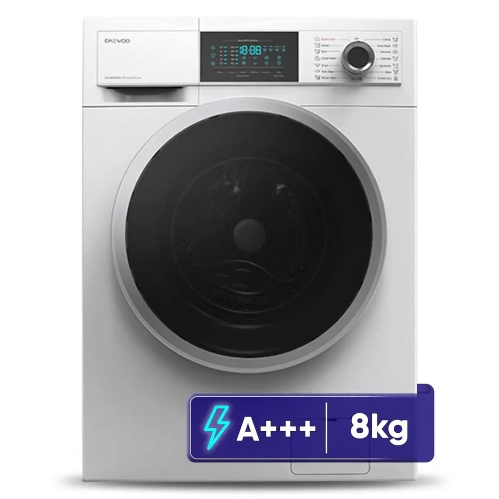 ماشین لباسشویی 8 کیلوگرم دوو مدل LM-840S با فناوری بخارشوی