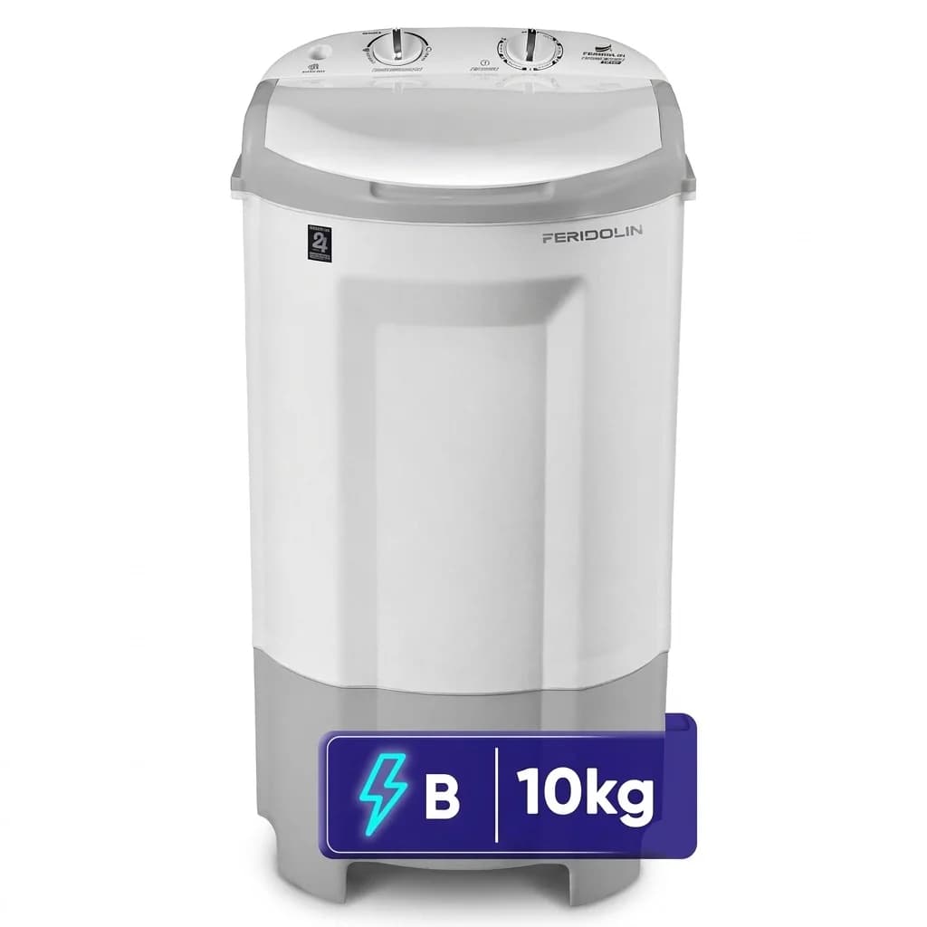 ماشین لباسشویی نیمه‌اتوماتیک فریدولین مدل SW100 با ظرفیت 10 کیلوگرم