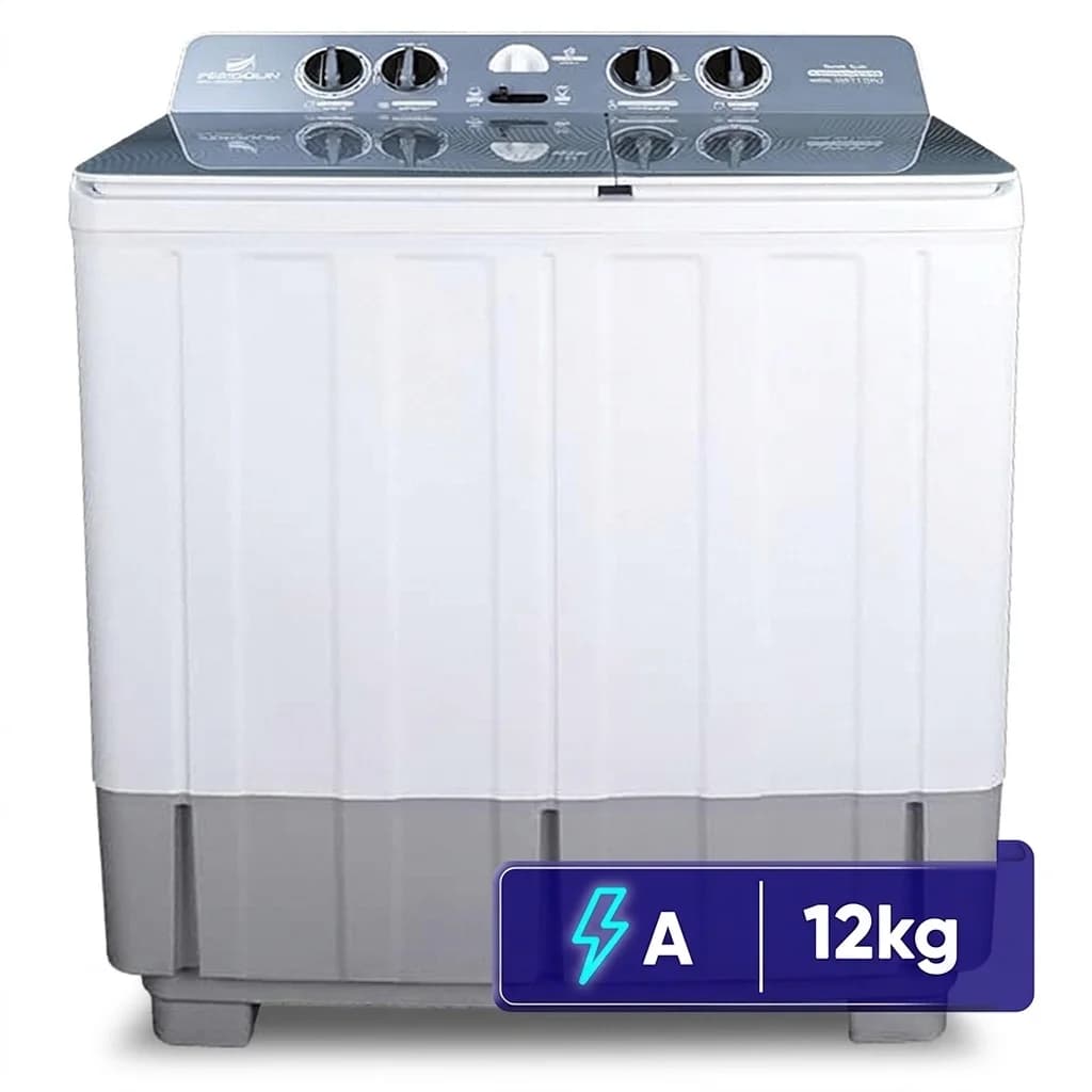 ماشین لباسشویی نیمه‌اتوماتیک فریدولین با ظرفیت 12 کیلوگرم و امکانات خشک‌کن