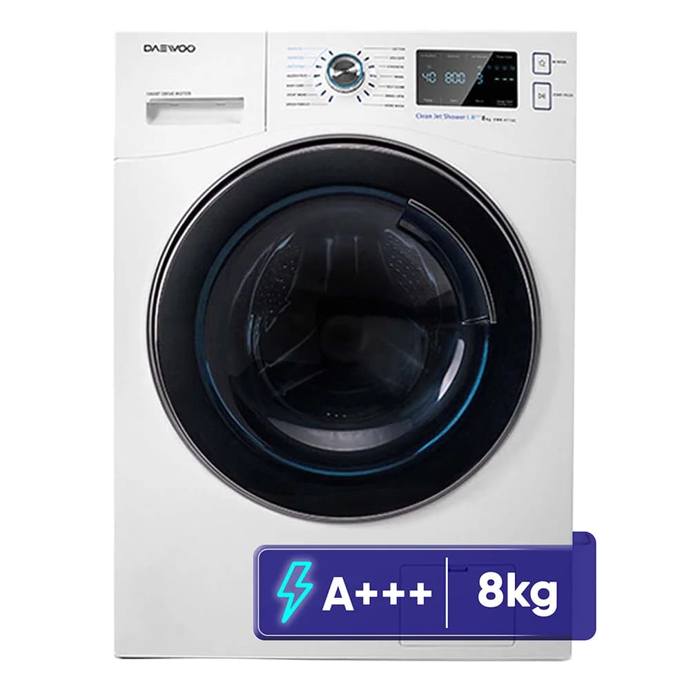 ماشین لباسشویی 8 کیلویی اتوماتیک دوو مدل LM-861WW با فناوری نانو سیلور