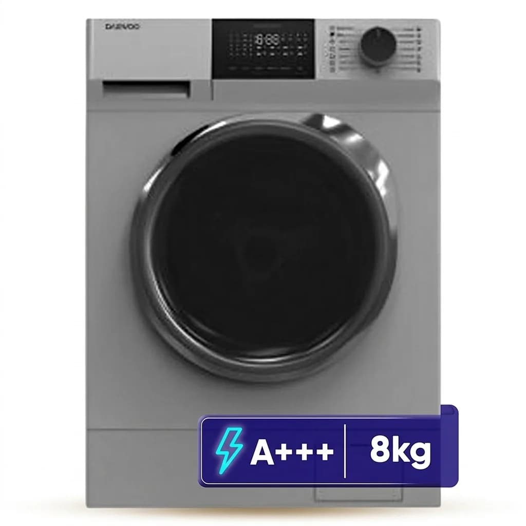 ماشین لباسشویی 8 کیلویی دوو مدل LM-811S با فناوری بخارشوی و موتور اینورتر